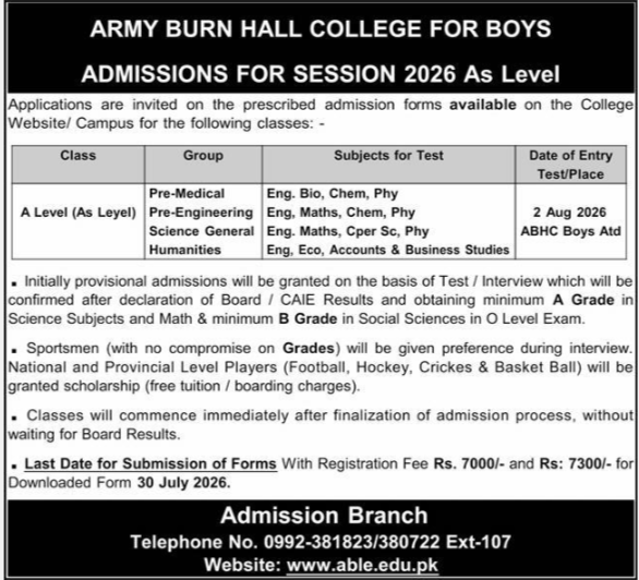 Admission Image